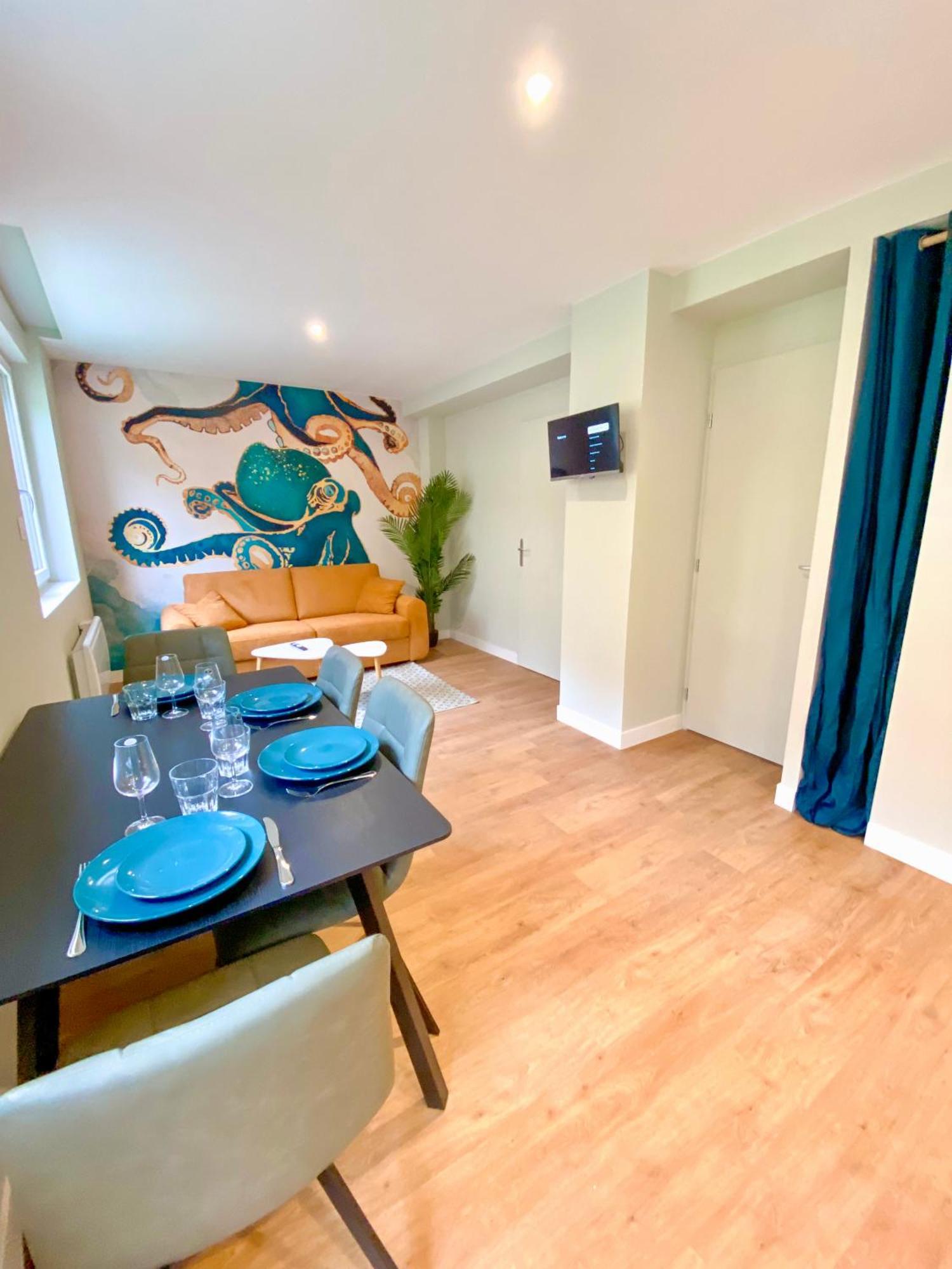 L'Octopus - Appartement 2 Adultes 2 Enfants Jardin, Proche Centre Et Plage Le Portel Dış mekan fotoğraf
